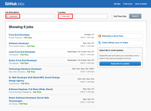 GitHub jobs
