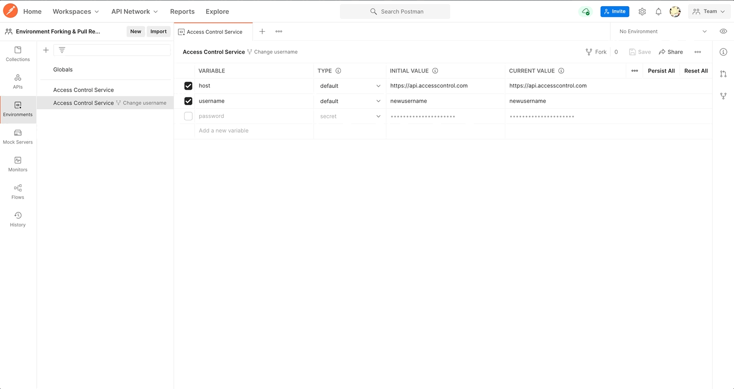 View the diff between two environments and merge your changes