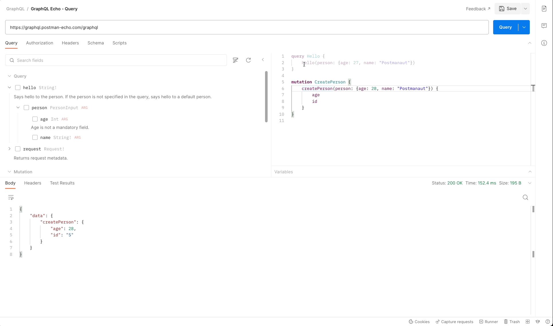 Use split screen to show the schema explorer, query builder and response side by side