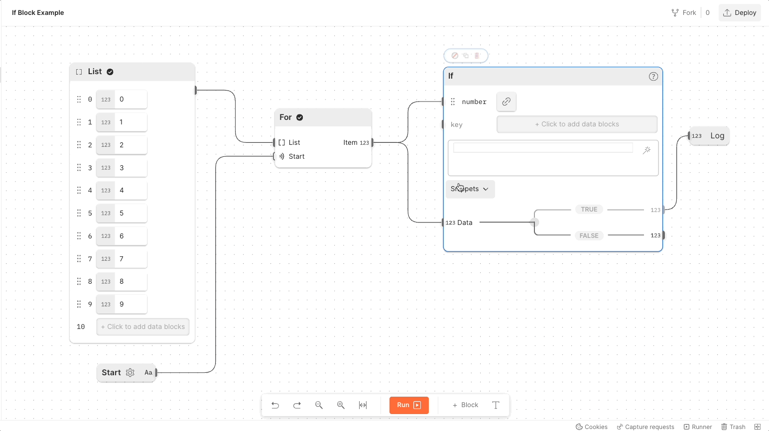 "If" block with powerful FQL and live preview