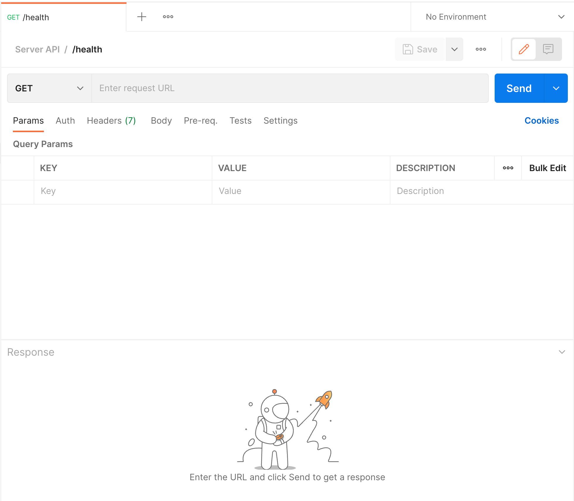 A GET request in Postman