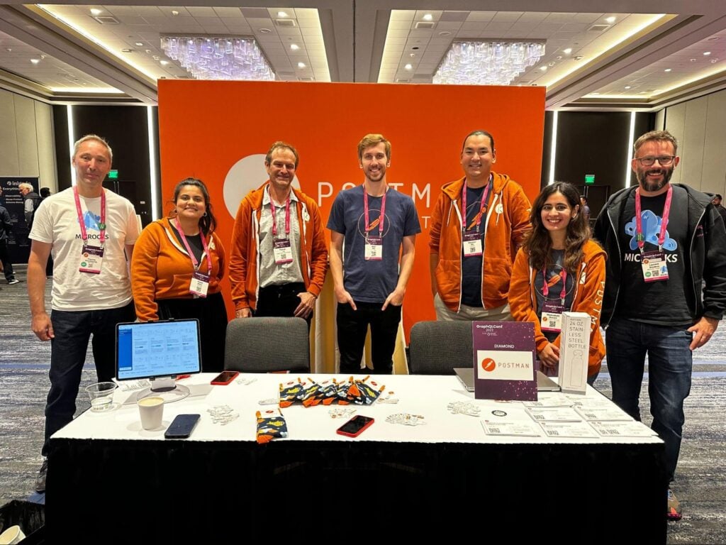 Postmanauts tabling at GraphQLConf 2023