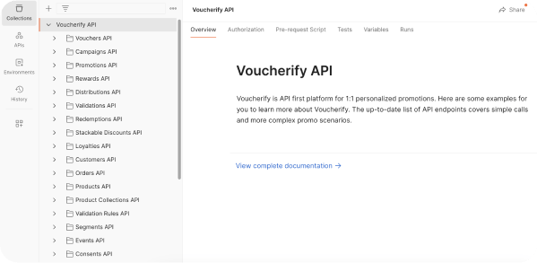 Voucherify API Postman Collection